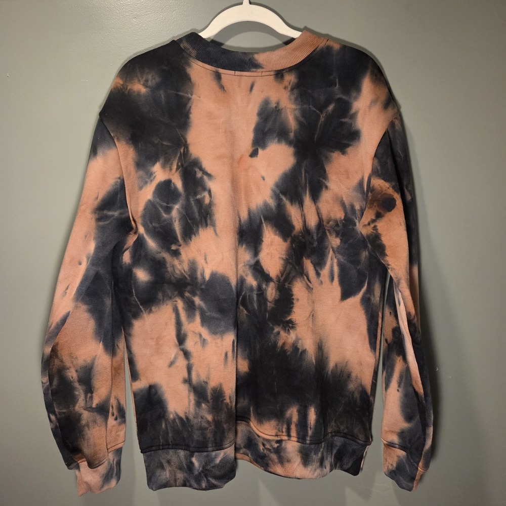 Better Together Tie Dye Skeletons Skateboarding Crewneck Sweatshirt, Size L - Picture 3 of 11